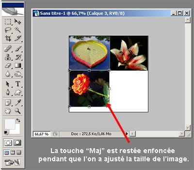 cette manipulation est très utile lorsque vous créez un photomontage par