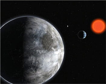 le système gliese 581 abriterait une planète tellurique.