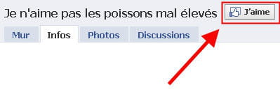 copie d'écran d'un groupe facebook.