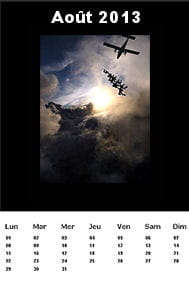 une des pages du calendrier créé avec tkexe kalender