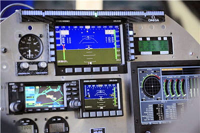 cockpit du prototype de solar impulse hb-sia.