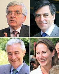jean-pierre chevènement, françois fillon, gilles de robien, ségolène royal.