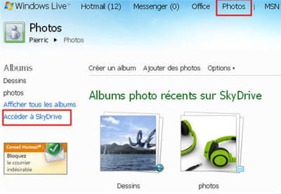 on crée des dossiers et diaporamas, c'est très simple à utiliser : on y accède