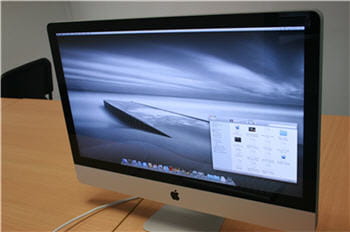 le nouvel imac au démarrage.