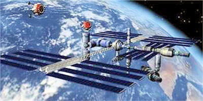 en 2020, la station spatiale internationale servira de port d'attache.