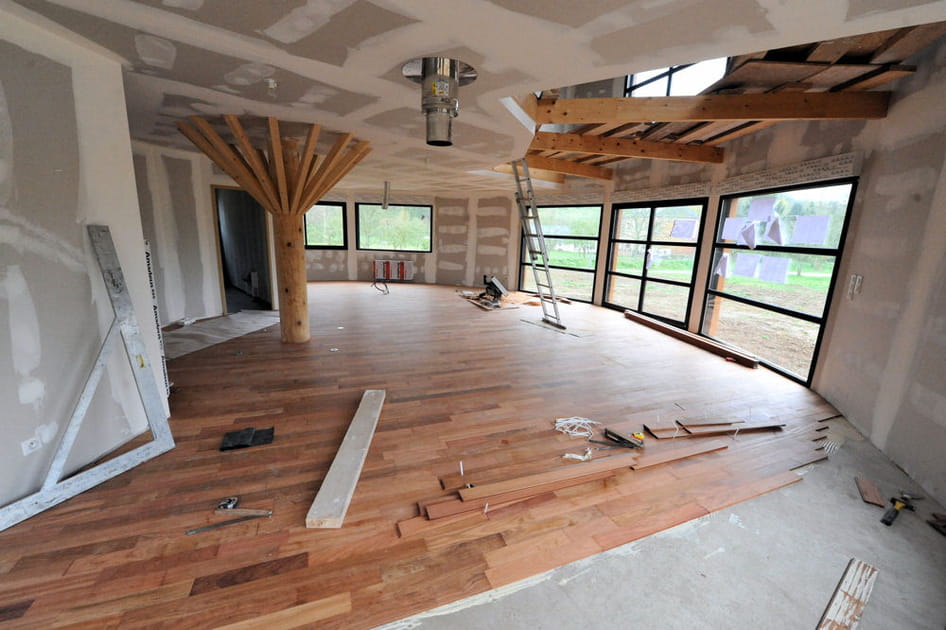 La pose du parquet