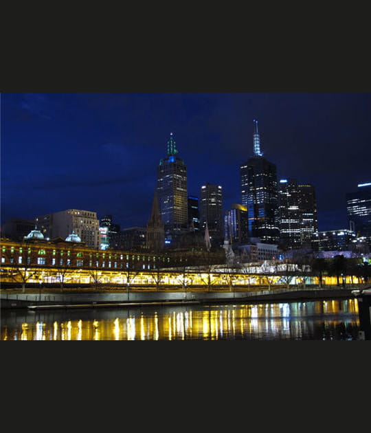 Le centre ville de Melbourne en Australie