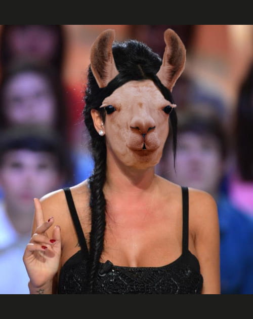 Nabilla et le lama