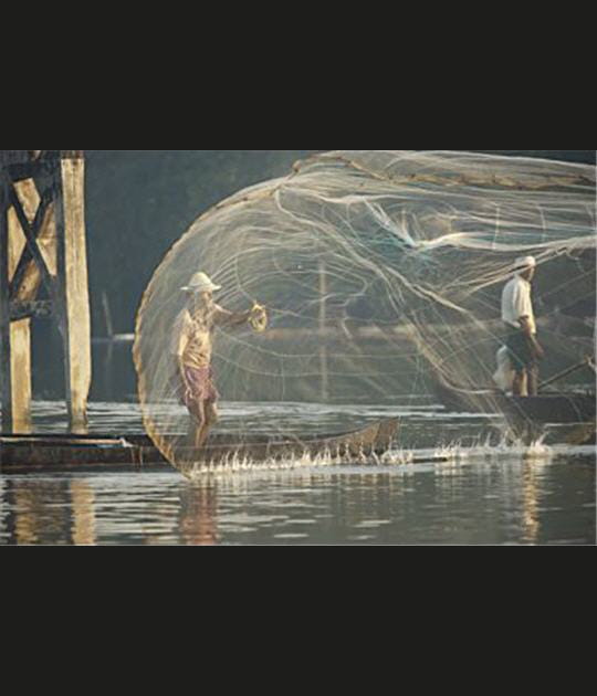 Les p&ecirc;cheurs du Kerala par Philip Plisson