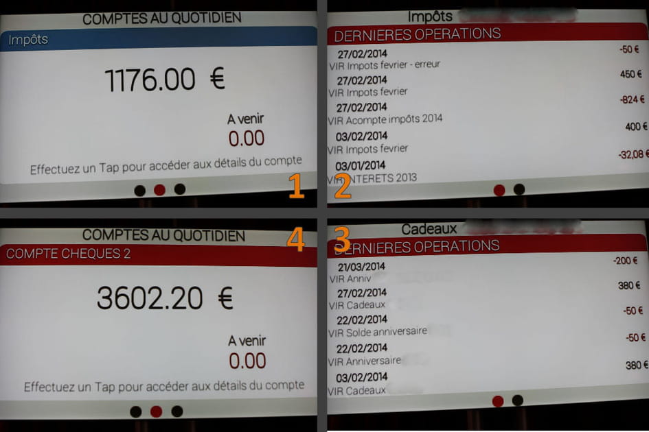 Consulter des r&eacute;pertoires th&eacute;matiques dans ses comptes bancaires avec la Google Glass
