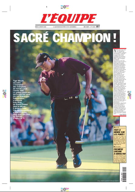 Tiger Woods en 2001 : &quot;Sacr&eacute; champion&nbsp;!&quot;