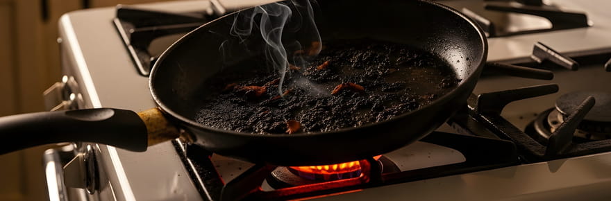Nettoyer une po&ecirc;le brul&eacute;e sans frotter&nbsp;: c'est facile avec des coquilles d'&oelig;uf