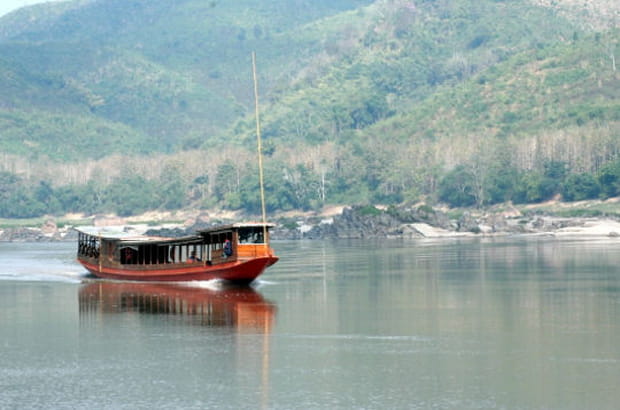 Navigation sur le Mékong