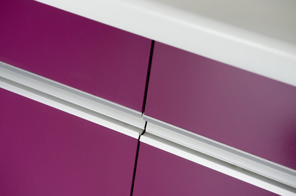 D&eacute;tail d'un meuble repeint