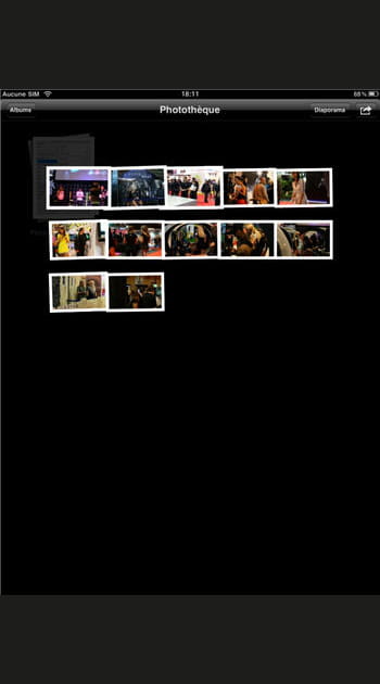 Ouvrir ses albums photos au doigt