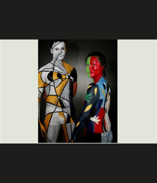 Un couple en formes et en couleurs