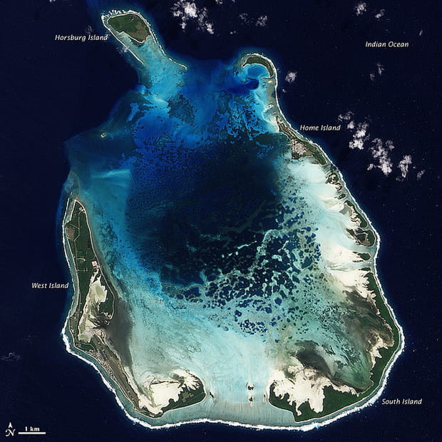 Les îles Cocos dans l'océan Indien