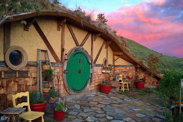 Une maison de hobbit à Orondo (Etats-Unis)