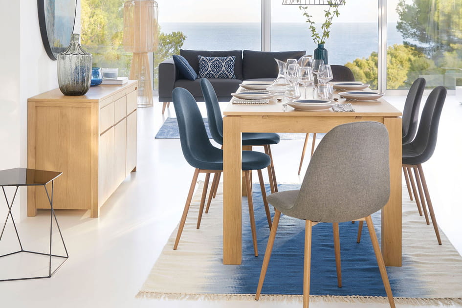 Le bleu rafraichit la maison