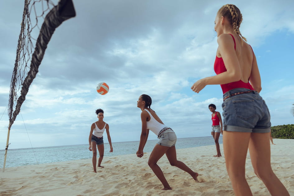Une petite partie de beach volley