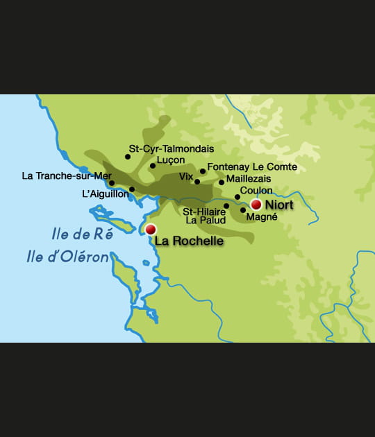 Carte du Marais poitevin
