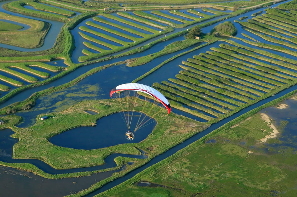 Le Marais poitevin vu du ciel