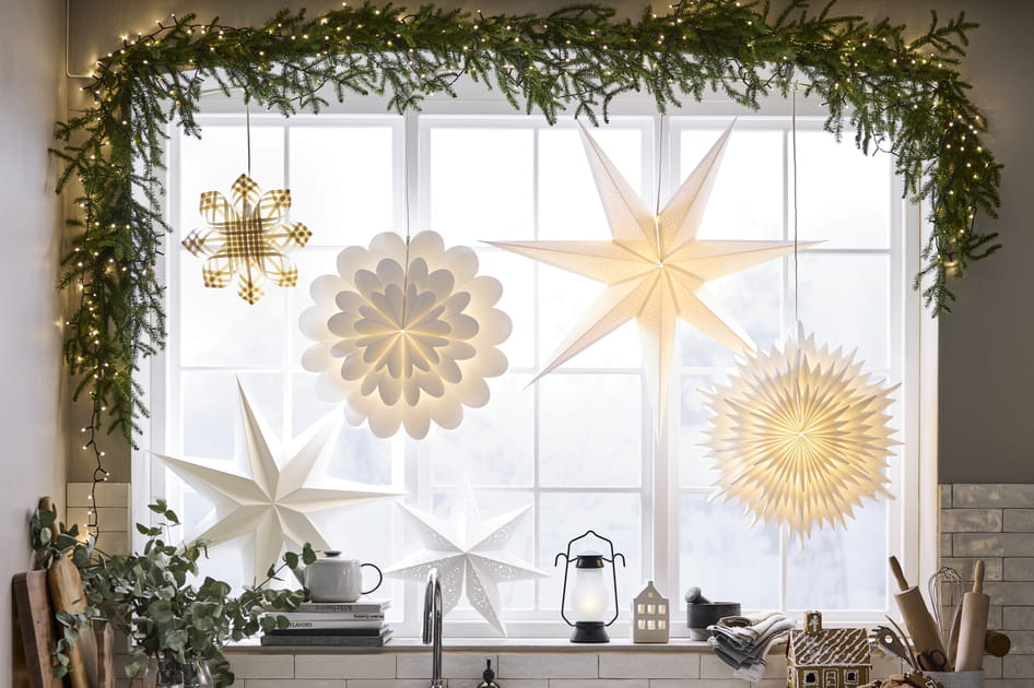 La d&eacute;co facile &agrave; reproduire pour No&euml;l&nbsp;: une pluie d'&eacute;toile