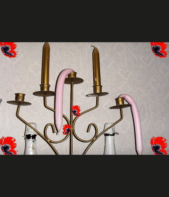 Bougies &agrave; plat