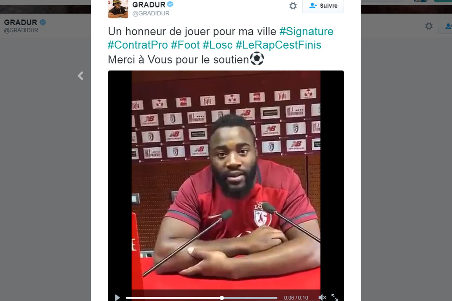 Gradur : libéré après avoir été gardé à vue