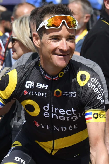 Thomas Voeckler dans un lotissement de Mouilleron-le-Captif (Vend&eacute;e)
