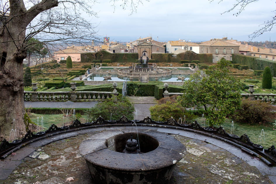 Les jardins de la villa Lante en Italie