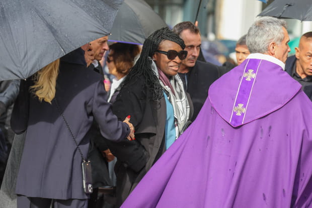 La compagne de Michel Blanc est venue lui rendre un dernier hommage aux obsèques