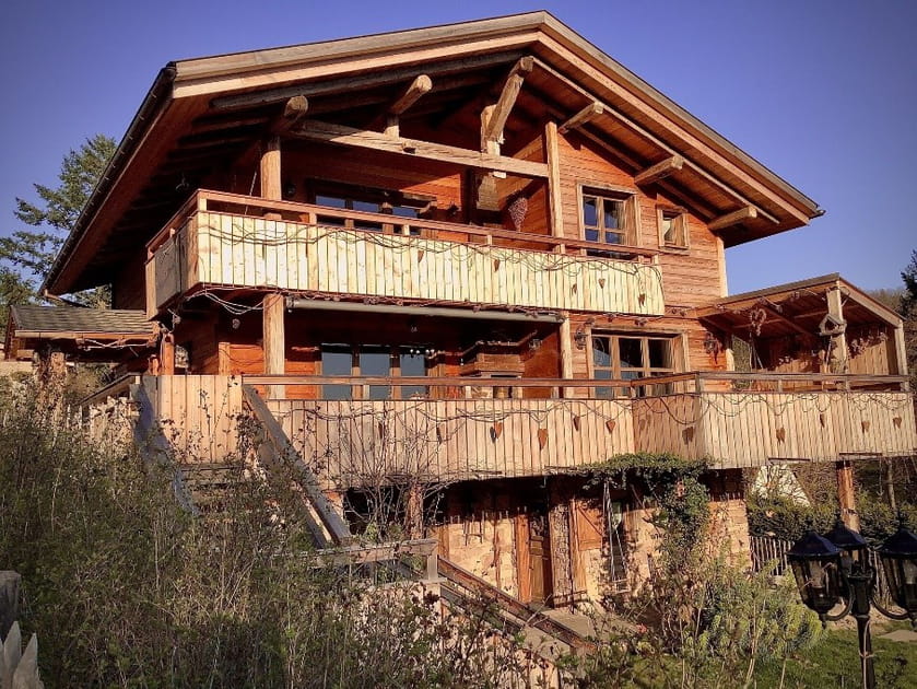 6. Authentique chalet alsacien en bois avec vue sur les Vosges