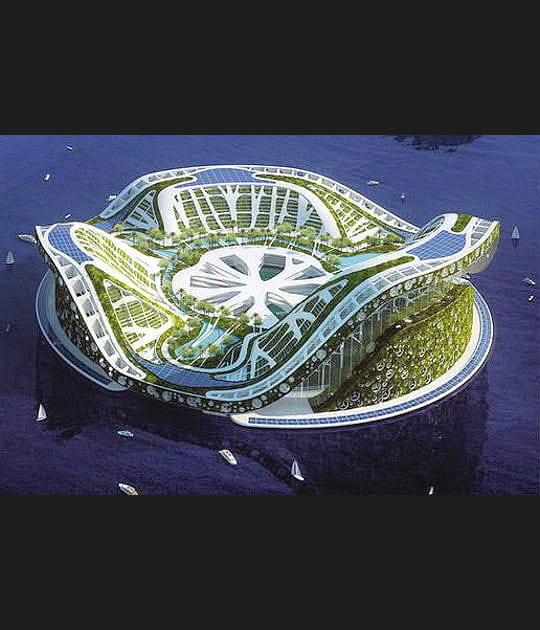 Une ville amphibie auto-suffisante