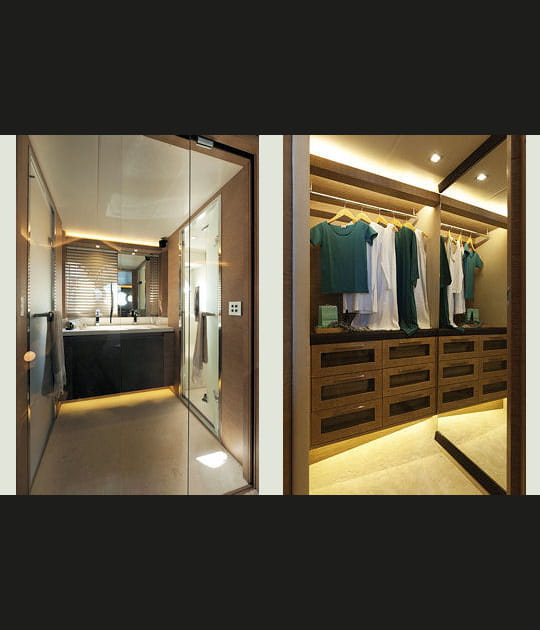 La salle de bain et le dressing