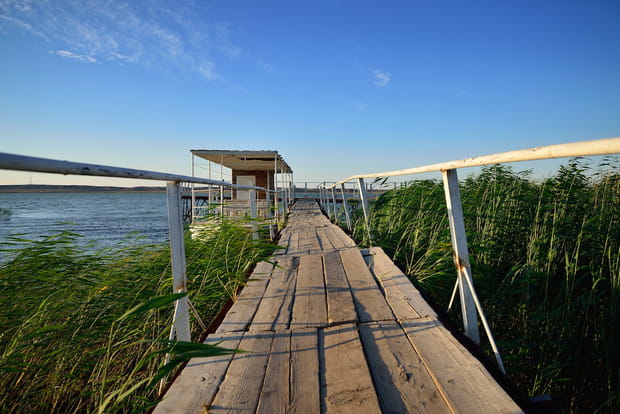 Le lac Balkhash au Kazakhstan