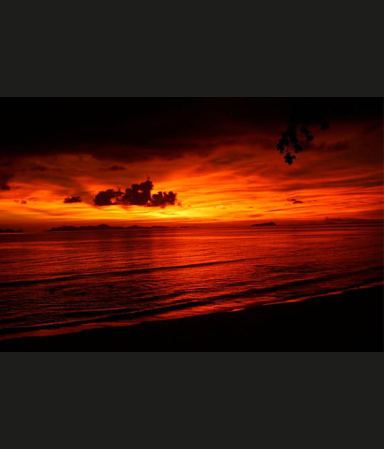 Le ciel passe au fluo