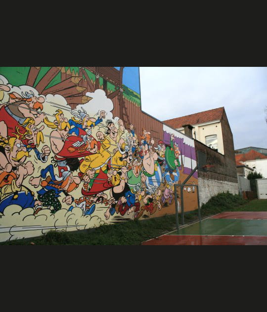 Ast&eacute;rix et Ob&eacute;lix d&eacute;boulent &agrave; Bruxelles