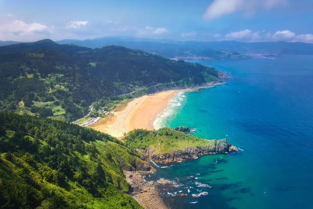 Plage de Laga, Pays basque, Espagne