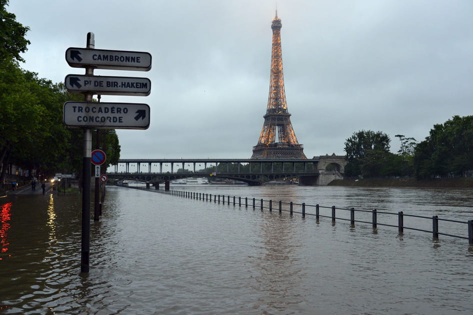 Crue de la Seine &agrave; Paris