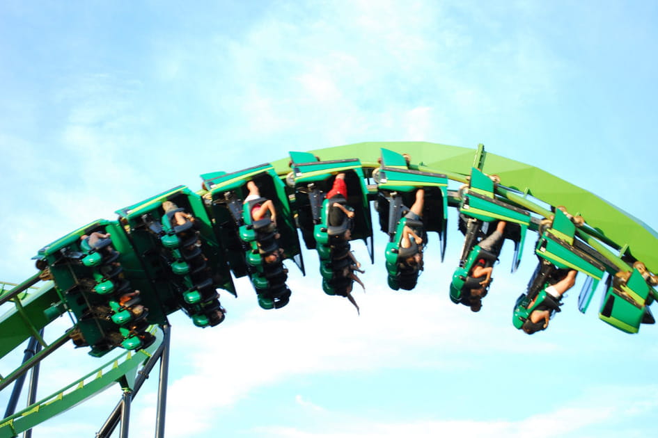 Debouts &agrave; bord du Cobra, La Ronde, Qu&eacute;bec