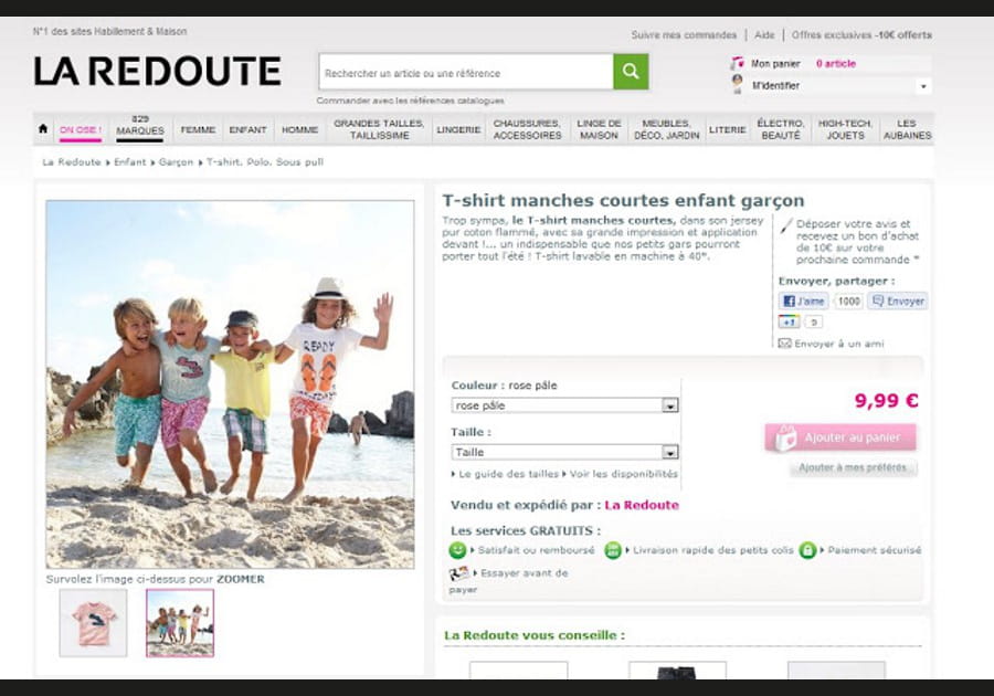 La Redoute et le monsieur tout nu