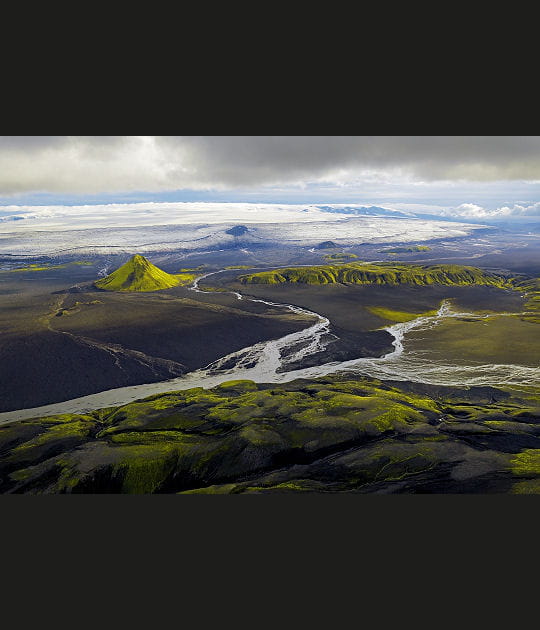 Volcan Maelifell, Glacier de Myrdalsj&ouml;kull, Islande