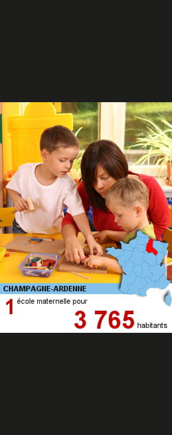 Championne des&nbsp;&eacute;coles&nbsp;maternelles... la&nbsp;Champagne-Ardenne