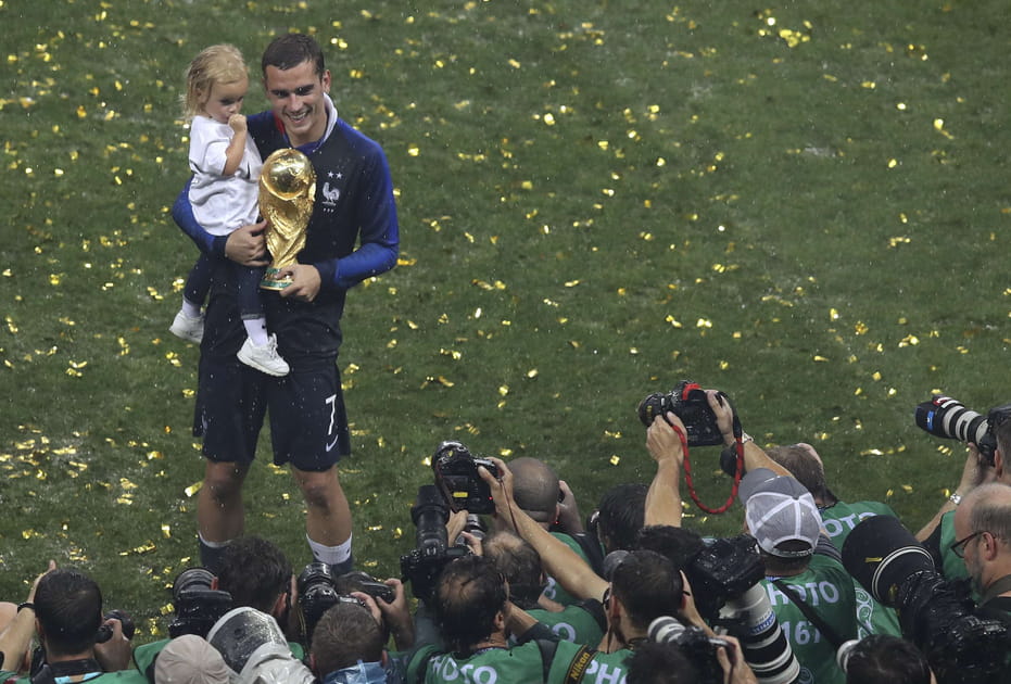Griezmann et sa fille Mia