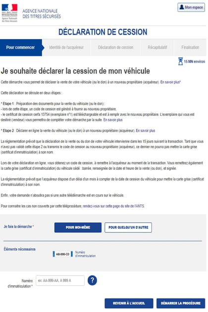 Comment se d&eacute;roule la vente d'un v&eacute;hicule