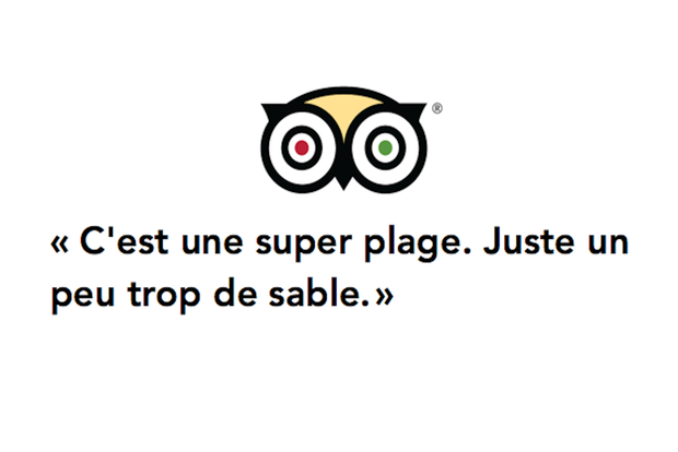 Une plage avec trop de sable