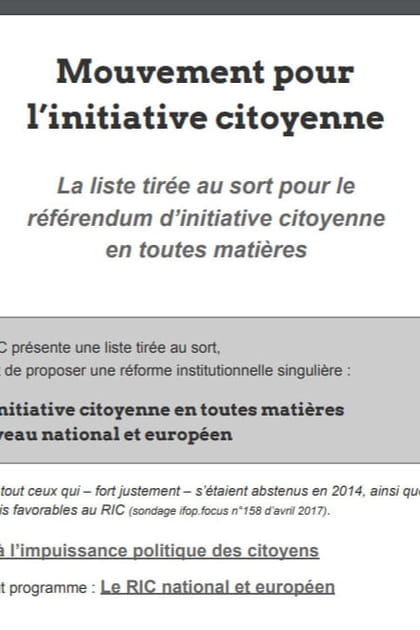 Liste Mouvement pour l'initiative citoyenne