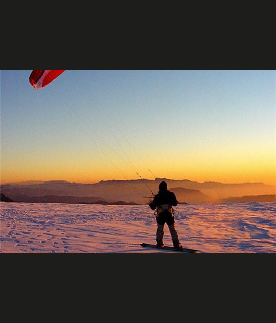 Le &quot;cerf-volant des neiges&quot;