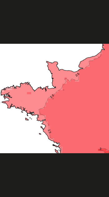 Temp&eacute;ratures moyennes dans le nord-ouest